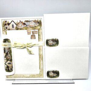 Baskets Stationery Set Pat Richter Shop Country Paper Envelopes Gift Buildings